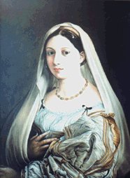 Raffaello - Thick woman - reproduction - oil on canvas - 80x60 cm