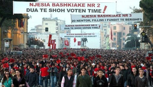 PS Proteste per hapjen e kutive - 20.11.2009